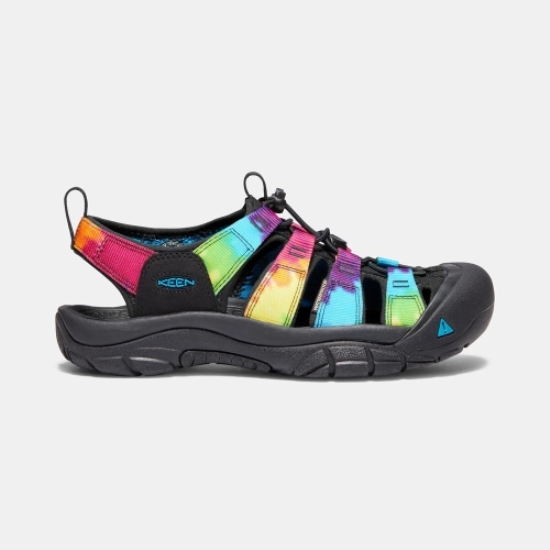 Men's Keen Newport Retro Hiking Sandals Multicolor Black | GHW-157248