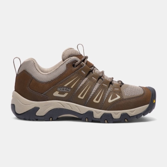 Men's Keen Oakridge Hiking Shoes Brown | ZRX-168270
