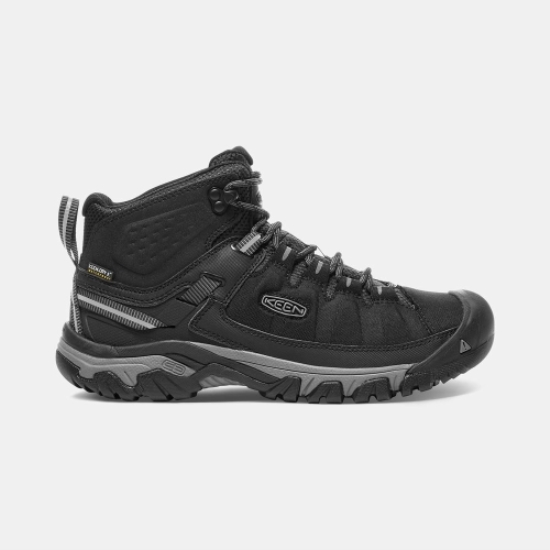 Men's Keen Targhee Exp Waterproof Mid Hiking Boots Black | ILK-910387