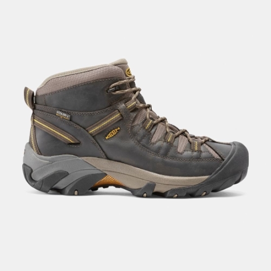 Men's Keen Targhee II Waterproof Mid Hiking Boots Chocolate | YMO-021486