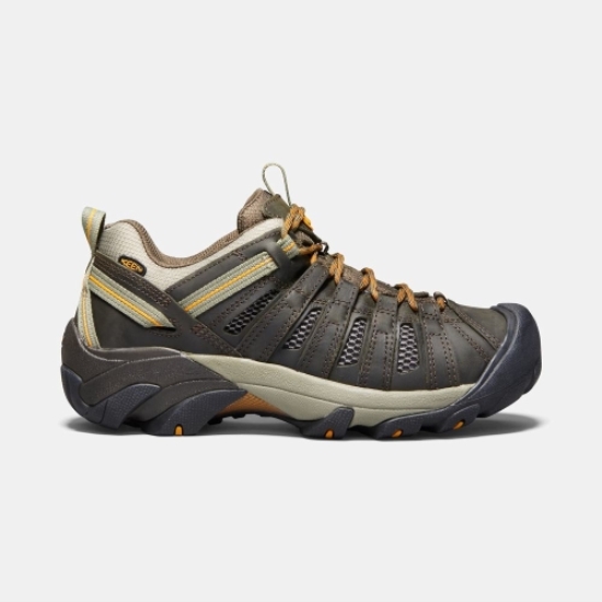 Men's Keen Voyageur Hiking Shoes Olive Gold | REU-147608