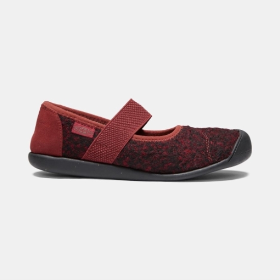 Women's Keen Sienna Wool Casual Shoes Black Red | FBP-973210