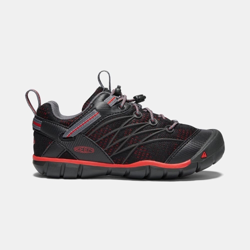 Kids\' Keen Chandler Cnx Hiking Shoes Black Red | WSU-219583