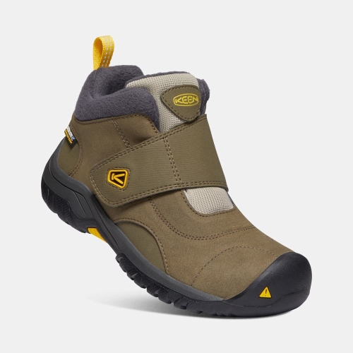 Kids' Keen Kootenay II Waterproof Winter Boots Olive | WID-061738