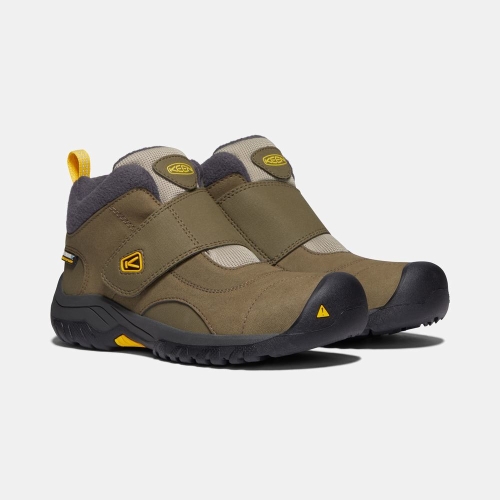 Kids' Keen Kootenay II Waterproof Winter Boots Olive | WID-061738