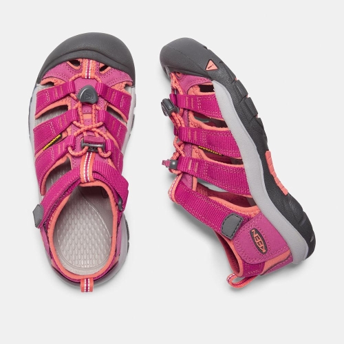 Kids' Keen Newport H2 Sandals Purple Coral | UVX-761429
