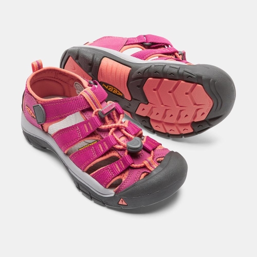 Kids' Keen Newport H2 Sandals Purple Coral | UVX-761429