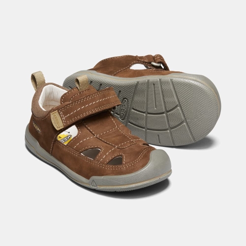 Kids' Keen Sprout Fisherman Sandals Brown | KTH-517386