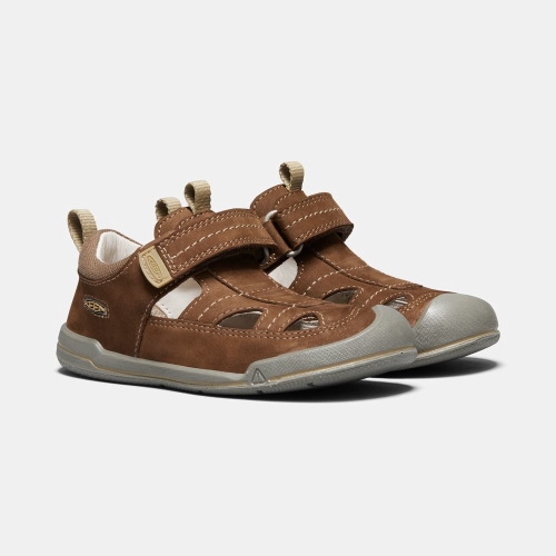 Kids' Keen Sprout Fisherman Sandals Brown | KTH-517386
