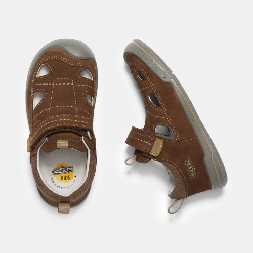 Kids' Keen Sprout Fisherman Sandals Brown | KTH-517386