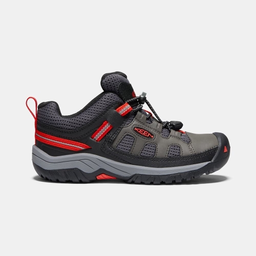 Kids\' Keen Targhee Hiking Shoes Grey Black | ZTY-815429