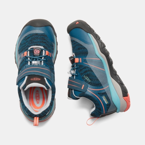 Kids' Keen Terradora Waterproof Low Hiking Shoes Blue Coral | NZQ-814972