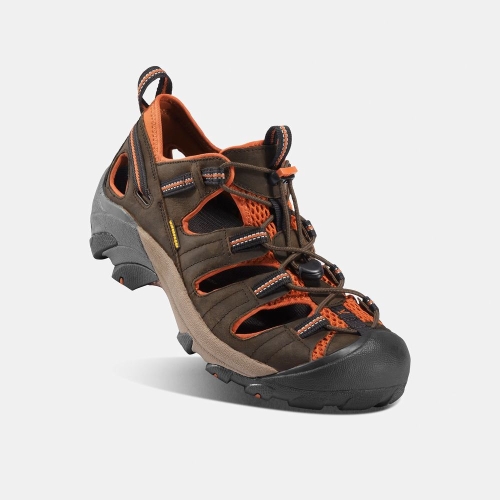 Men's Keen Arroyo II Hiking Sandals Chocolate Orange | YLR-986540