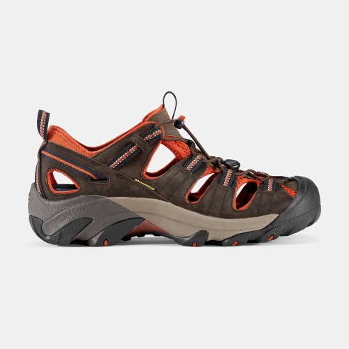 Men\'s Keen Arroyo II Hiking Sandals Chocolate Orange | YLR-986540