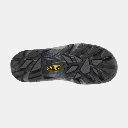 Men's Keen Atlanta Cool Steel Toe Work Shoes Black | GFP-412065
