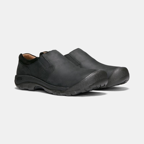 Men's Keen Austin Casual Waterproof Slip On Shoes Black | ZFW-304658
