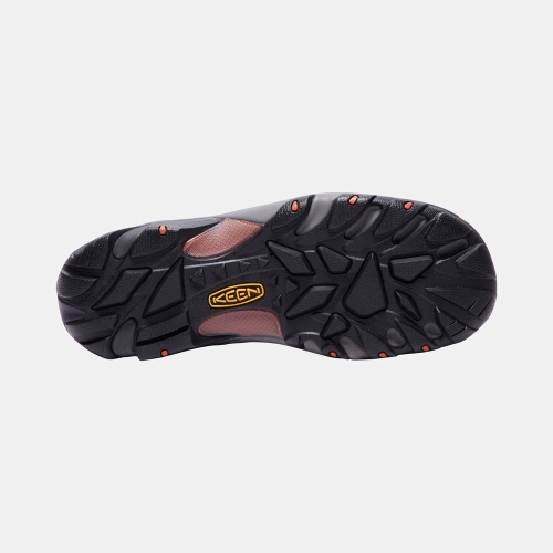 Men's Keen Boulder Low Steel Toe Work Shoes Navy | XVQ-582406