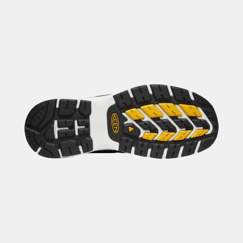 Men's Keen Carson Mid Aluminum Toe Work Boots Black | PTV-918627