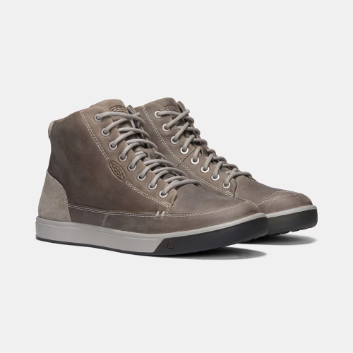 Men's Keen Glenhaven Mid Casual Shoes Deep Grey | YLH-347652