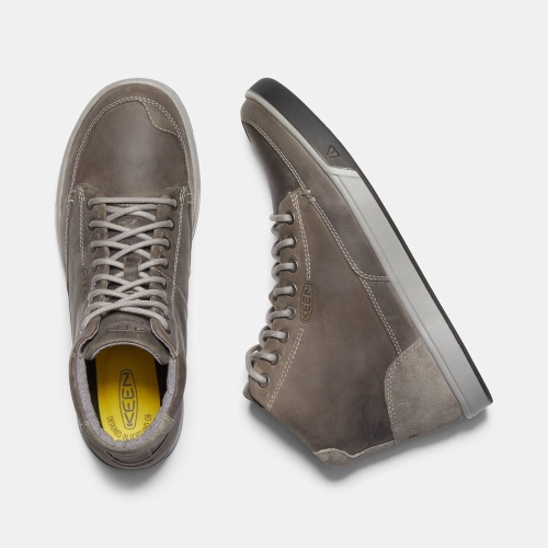 Men's Keen Glenhaven Mid Casual Shoes Deep Grey | YLH-347652