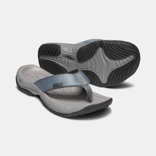 Men's Keen Kona Flip II Flip-Flops Blue Grey | XDK-718506