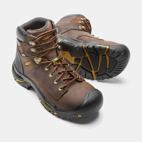 Men's Keen Mt Vernon 6 Steel Toe Work Boots Brown | QSV-265039