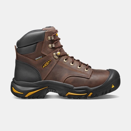Men\'s Keen Mt Vernon 6 Steel Toe Work Boots Brown | QSV-265039