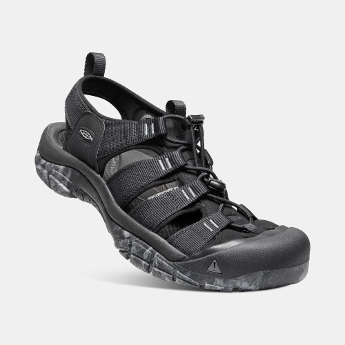 Men's Keen Newport H2 Water Shoes Black | MGT-250418