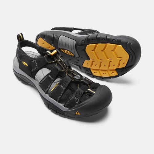 Men's Keen Newport H2 Water Shoes Black | NMH-142078