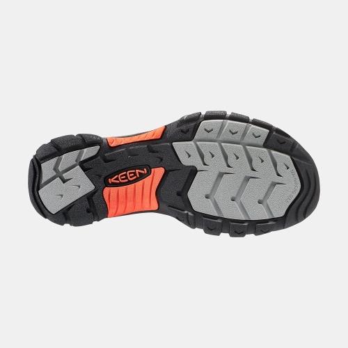 Men's Keen Newport H2 Water Shoes Grey Orange | TPK-730615