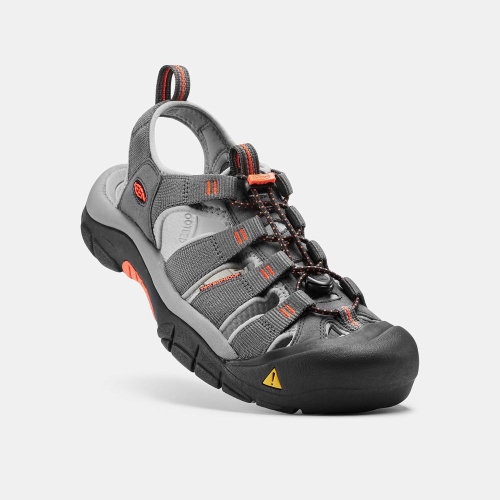 Men's Keen Newport H2 Water Shoes Grey Orange | TPK-730615
