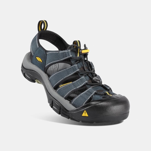 Men's Keen Newport H2 Water Shoes Navy Black | EIN-382750