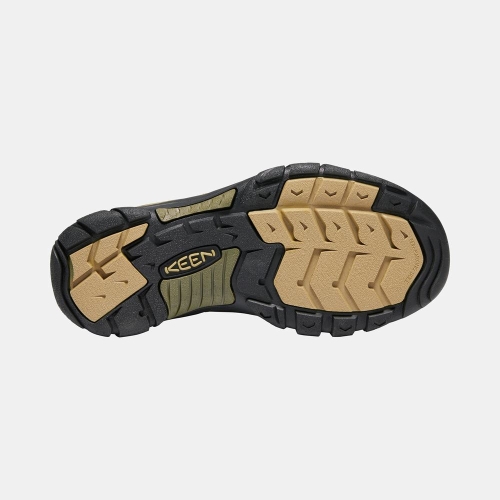 Men's Keen Newport Hydro Hiking Sandals Olive Chocolate | PQB-210759