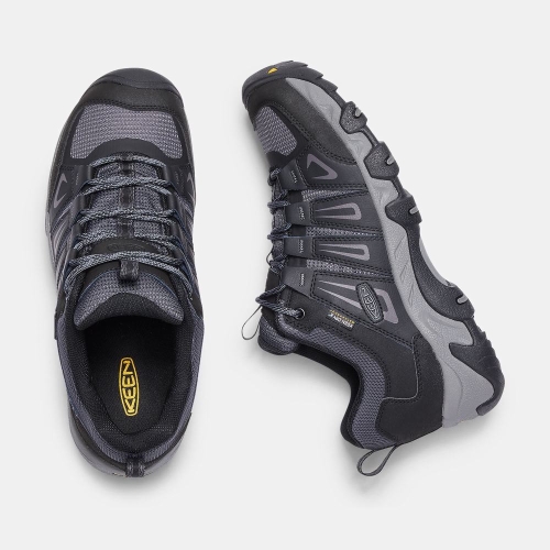 Men's Keen Oakridge Waterproof Hiking Shoes Navy | SZD-593876
