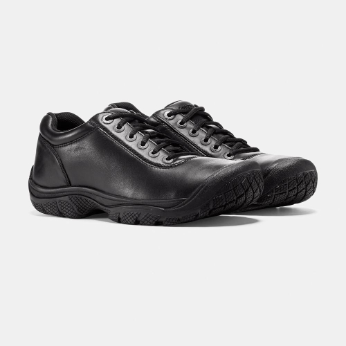 Men's Keen Ptc Dress Oxford Work Shoes Black | NSY-253081