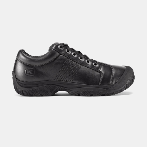 Men\'s Keen Ptc Oxford Work Shoes Black | TJW-325761