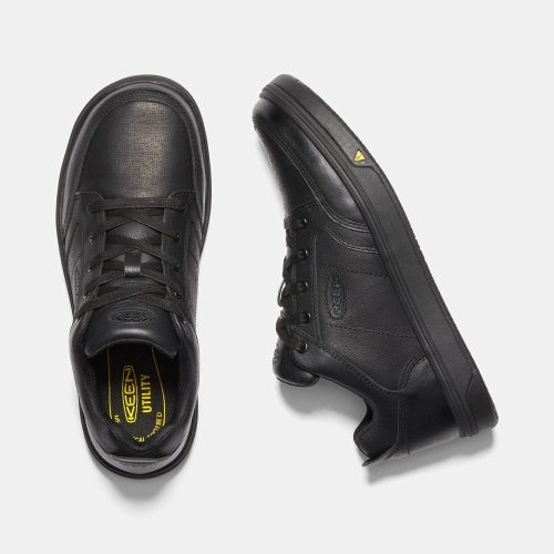 Men's Keen Ptc Redding Work Shoes Black | XKC-239764
