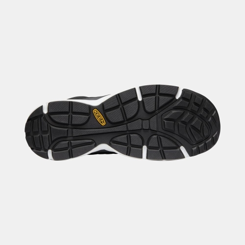 Men's Keen San Antonio Mid Aluminum Toe Work Boots Black | OPC-948520
