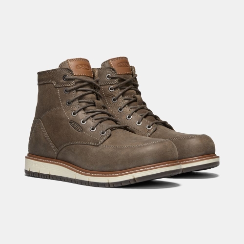 Men's Keen San Jose 6 Aluminum Toe Work Boots Coffee | QEY-579038