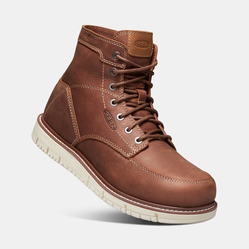 Men's Keen San Jose 6 Soft Toe Work Boots Brown | VSC-615729