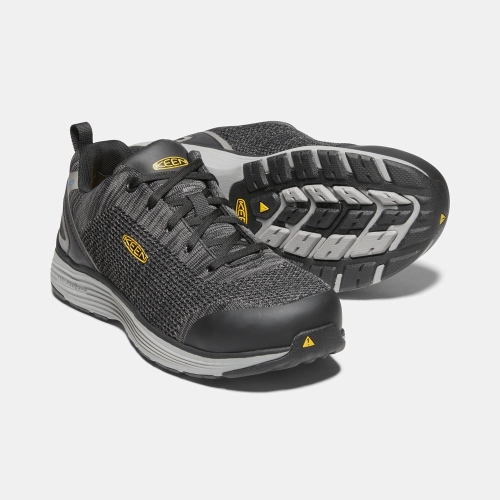 Men's Keen Sparta Esd Aluminum Toe Work Shoes Black | HQK-075982