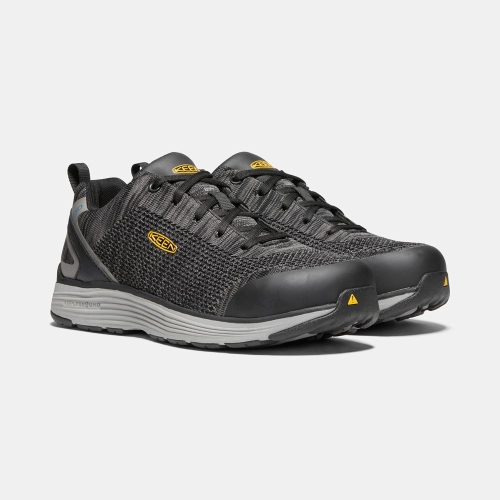 Men's Keen Sparta Esd Aluminum Toe Work Shoes Black | HQK-075982