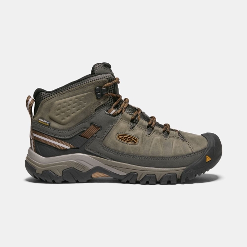 Men\'s Keen Targhee III Waterproof Mid Hiking Boots Olive | ZWB-960257
