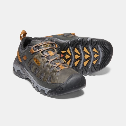 Men's Keen Targhee Vent Hiking Shoes Dark Brown Grey | QGC-352086
