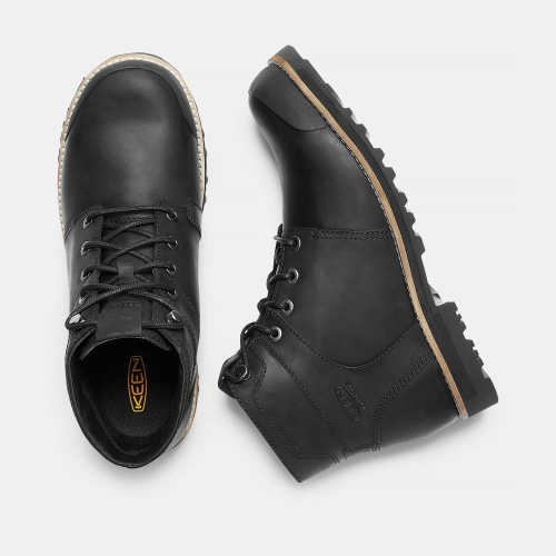 Men's Keen The Rocker' Waterproof Hiking Boots Black | QWD-642735