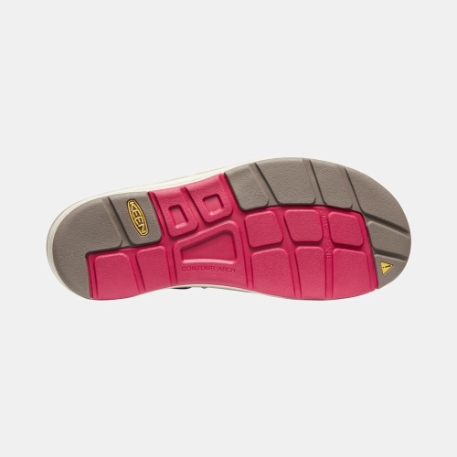 Men's Keen Uneek Flat Cord Uneek Sandals Red Blue | BJY-637945