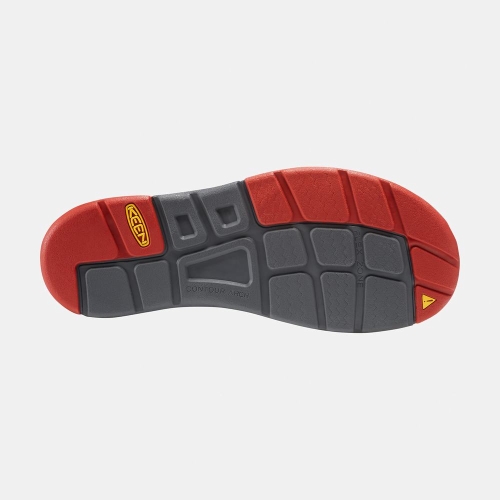 Men's Keen Uneek Flat Cord Uneek Sandals Black Grey | KQY-763840