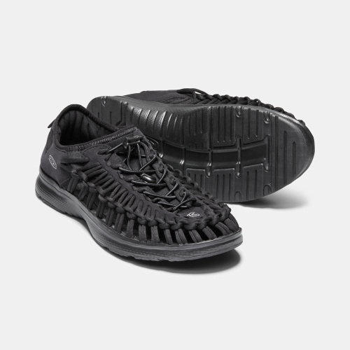 Men's Keen Uneek O2 Uneek Sandals Black | DZV-643578