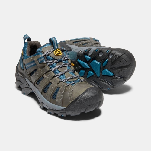 Men's Keen Voyageur Hiking Shoes Dark Olive Blue | XCT-850431