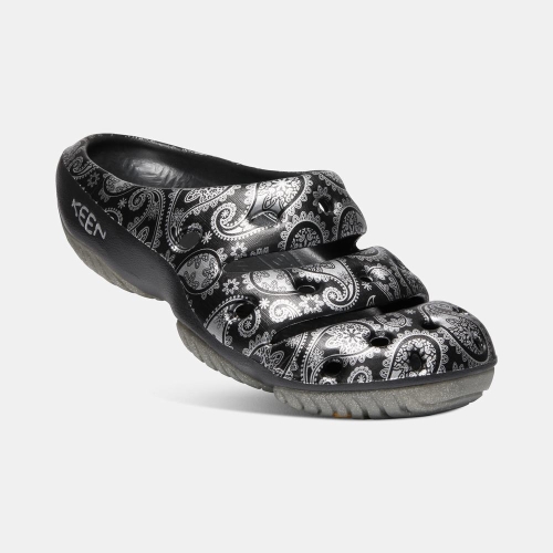 Men's Keen Yogui Arts Sandals Black Silver | GXT-920837